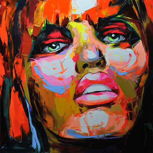 Francoise Nielly Portrait Palette Painting Expression Face060